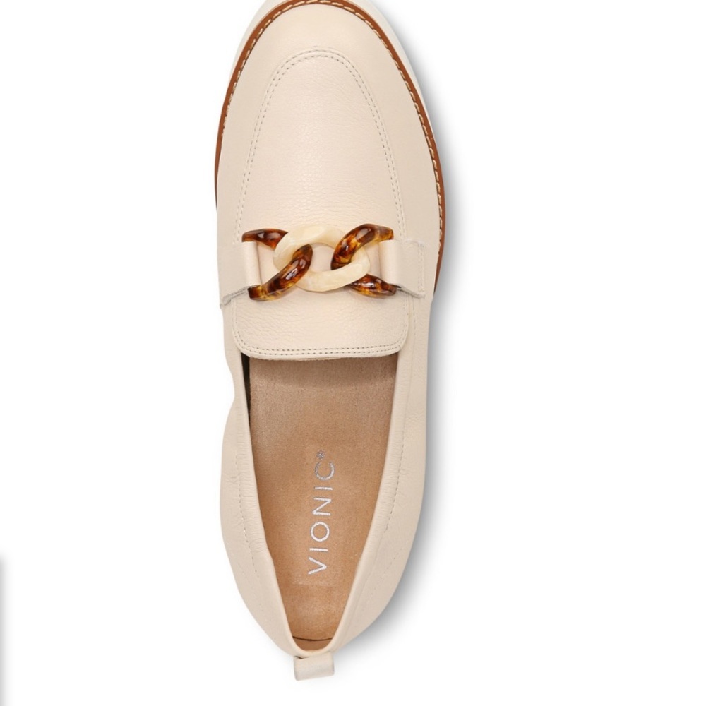 Vionic Women’s Cynthia Loafer - Cream Leather 11W - Picture 5 of 15